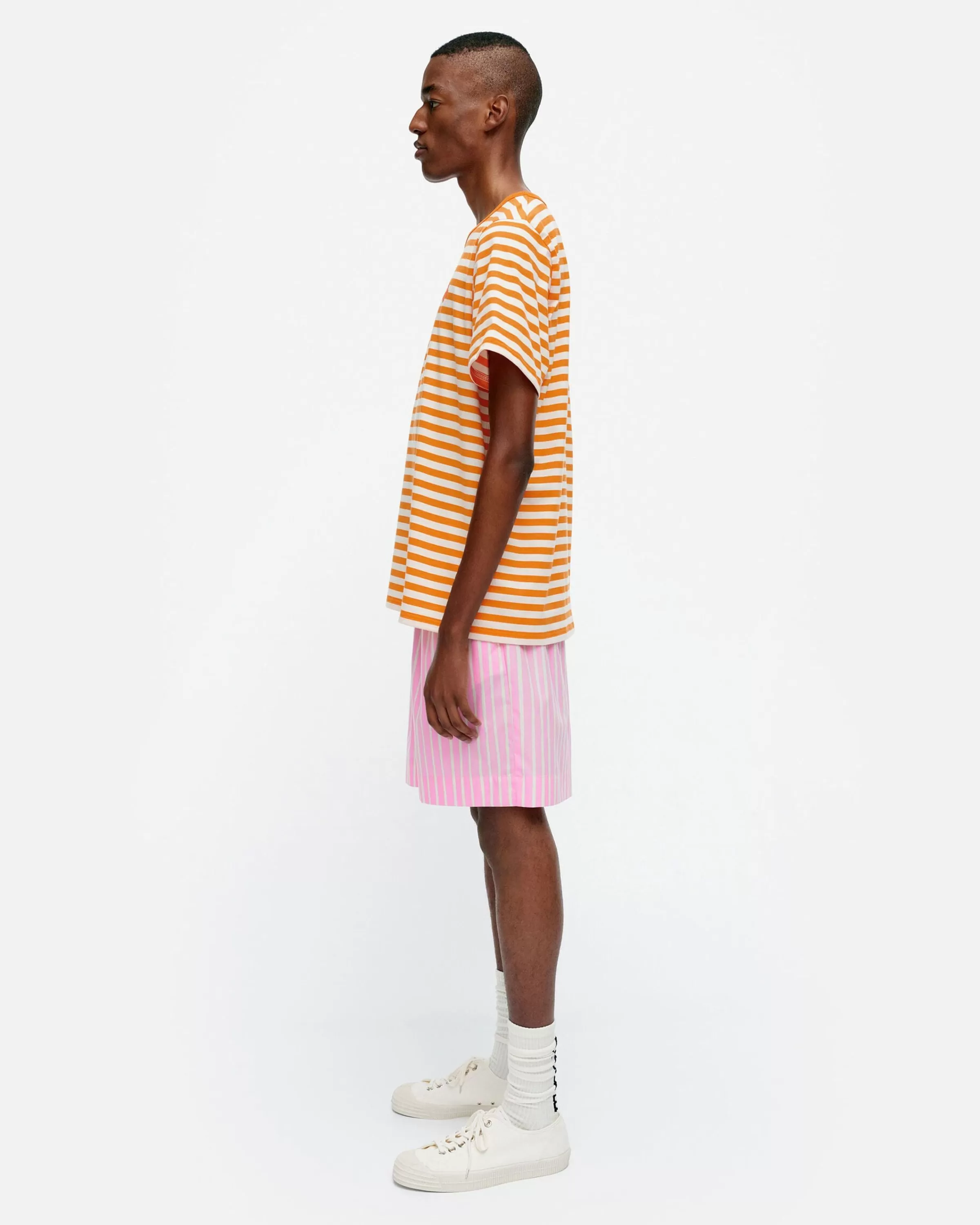 Marimekko Unisex^Kioski Tasaraita Men Shortsleeve T-Paita