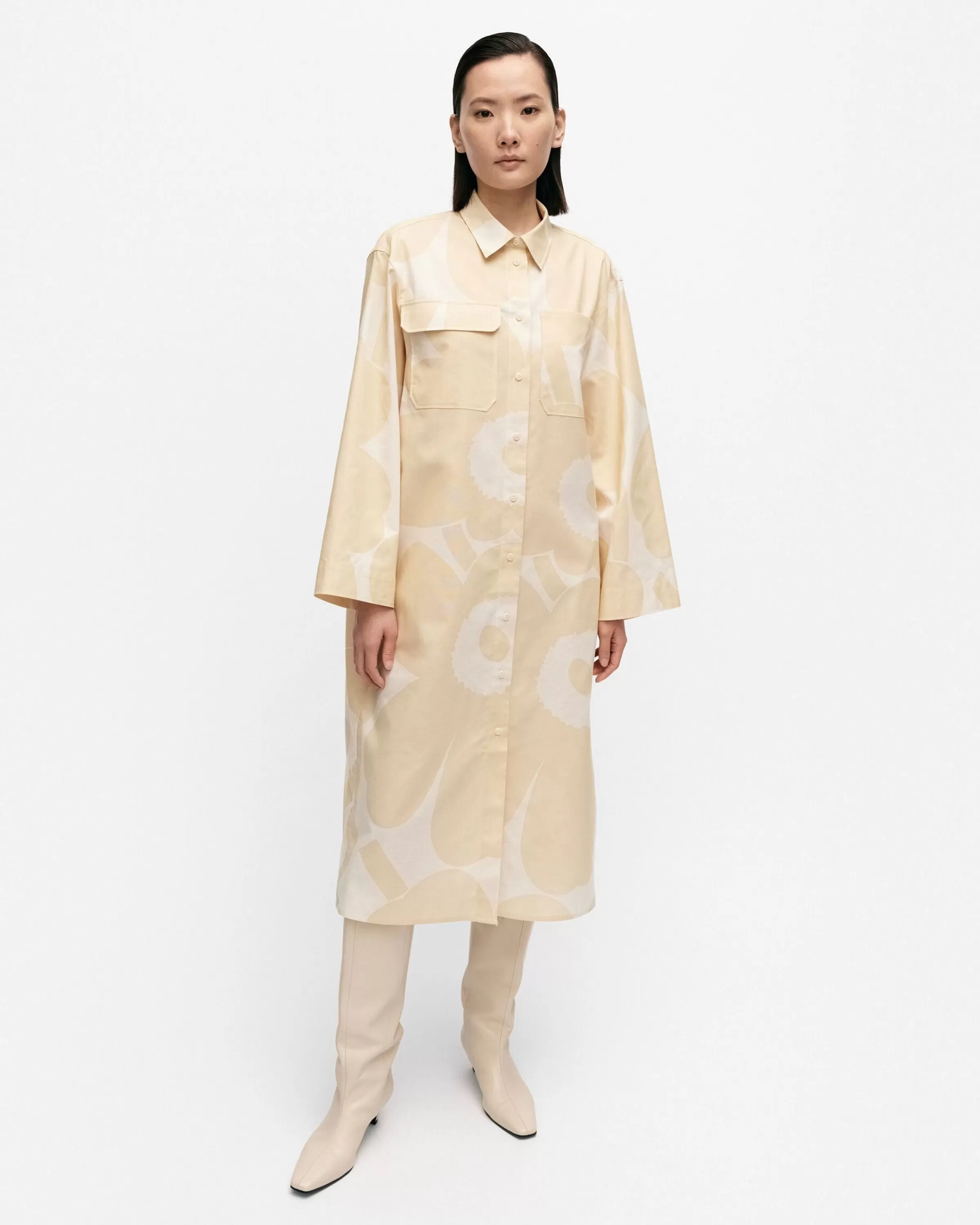 Marimekko Mekot^Monokromi Unikko Puuvillamekko